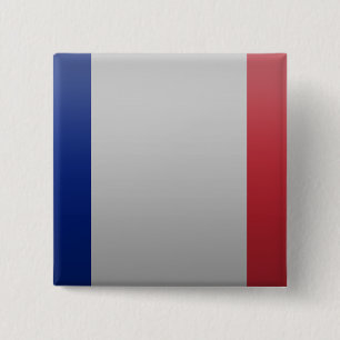 Bóton Quadrado 5.08cm Bandeira da França