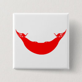 Bóton Quadrado 5.08cm Bandeira da Ilha da Páscoa (Rapa Nui)