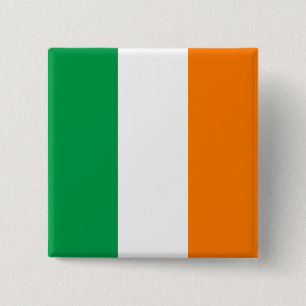 Bóton Quadrado 5.08cm Bandeira da Irlanda