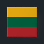 Bóton Quadrado 5.08cm Bandeira da Lituânia (lituana)<br><div class="desc">Produtos de Sinalizador Mundial Personalizáveis - Sinta-se livre para adicionar seu próprio texto.</div>