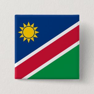Bóton Quadrado 5.08cm Bandeira da Namíbia