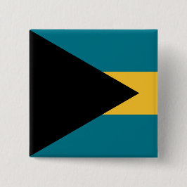 Bóton Quadrado 5.08cm Bandeira das Baamas