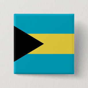 Bóton Quadrado 5.08cm Bandeira das Bahamas