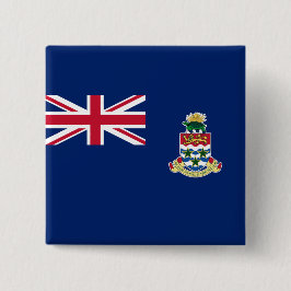 Bóton Quadrado 5.08cm Bandeira das Ilhas Cayman