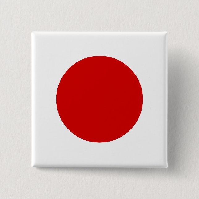 Bóton Quadrado 5.08cm Bandeira de alta qualidade de Japão (Frente)