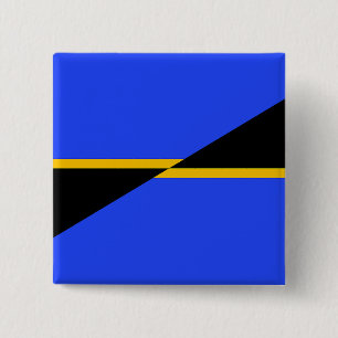 Bóton Quadrado 5.08cm Bandeira de Folsom, Califórnia