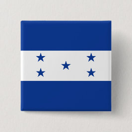 Bóton Quadrado 5.08cm Bandeira de Honduras