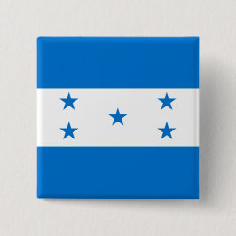 Bóton Quadrado 5.08cm Bandeira de Honduras