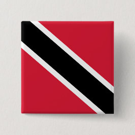 Bóton Quadrado 5.08cm Bandeira de Trinidad e Tobago