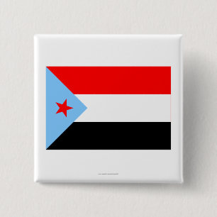 Bóton Quadrado 5.08cm Bandeira de Yemen sul (1967-1990)