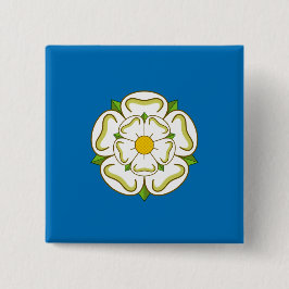 Bóton Quadrado 5.08cm Bandeira de Yorkshire (Condado Inglês)