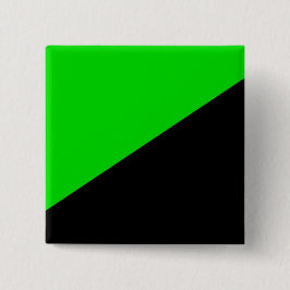 Bóton Quadrado 5.08cm Bandeira do Anarquismo Verde