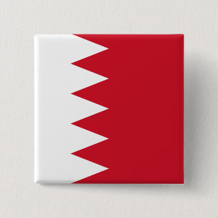 Bóton Quadrado 5.08cm Bandeira do Bahrein
