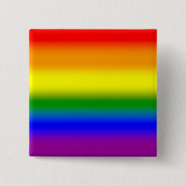 Bóton Quadrado 5.08cm Bandeira do Orgulho Arco-íris LGBTQ+ Gradiente - B