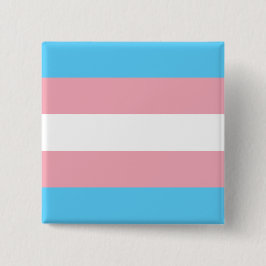 Bóton Quadrado 5.08cm Bandeira do Orgulho Trans (Orgulho Transgênero)