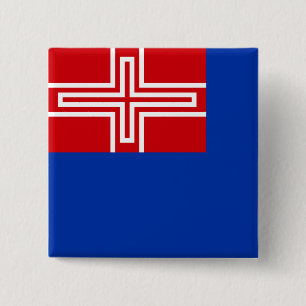 Bóton Quadrado 5.08cm Bandeira do Reino da Sardenha (1816-1848)