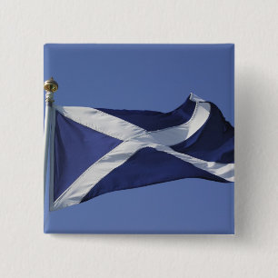 Bóton Quadrado 5.08cm Bandeira Escocesa