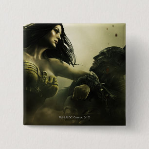 Bóton Quadrado 5.08cm Bandeira: Grundy, mulher maravilha, Batman