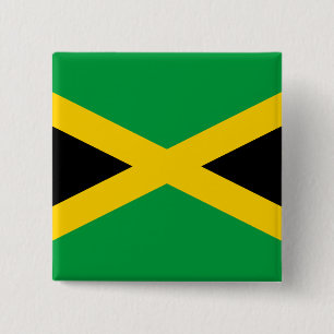 Bóton Quadrado 5.08cm Bandeira Jamaica (jamaicana)