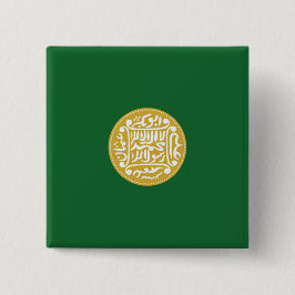 Bóton Quadrado 5.08cm Bandeira Muçulmana Rohingya