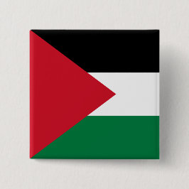 Bóton Quadrado 5.08cm Bandeira Palestina (Palestina)