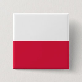 Bóton Quadrado 5.08cm Bandeira Polonesa (Polônia)