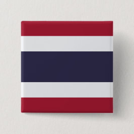 Bóton Quadrado 5.08cm Bandeira Tailandesa (Tailândia)