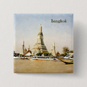 Bóton Quadrado 5.08cm Bangkok, Tailândia
