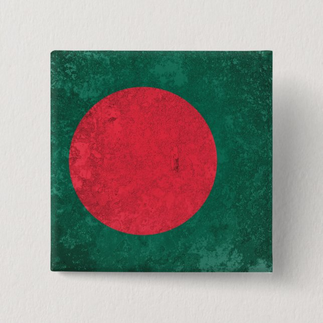 Bóton Quadrado 5.08cm Bangladesh (Frente)