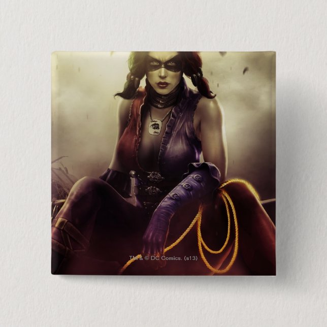 Bóton Quadrado 5.08cm Banner: Harley (Frente)