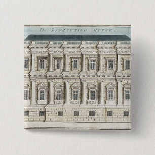 Bóton Quadrado 5.08cm Banqueting a casa, Whitehall