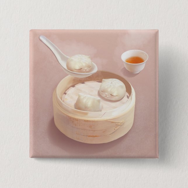 Bóton Quadrado 5.08cm Bao (Frente)