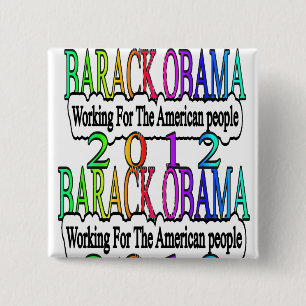 BÓTON QUADRADO 5.08CM BARACK OBAMA 2012
