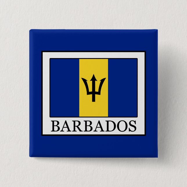 Bóton Quadrado 5.08cm Barbados (Frente)