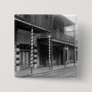 Bóton Quadrado 5.08cm Barbeiro de Nova Orleães, os anos 30