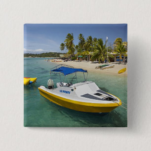 Bóton Quadrado 5.08cm Barco a motor e barco banana
