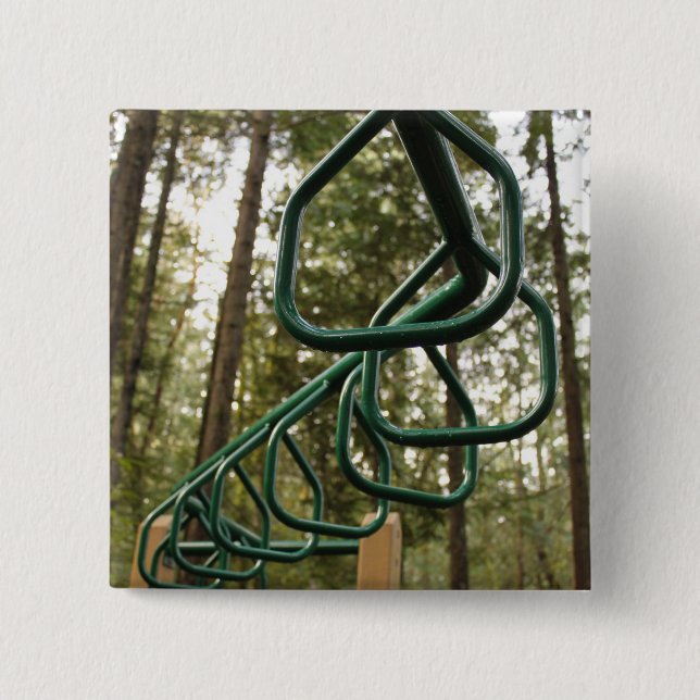 Bóton Quadrado 5.08cm Bares de macaco (Frente)