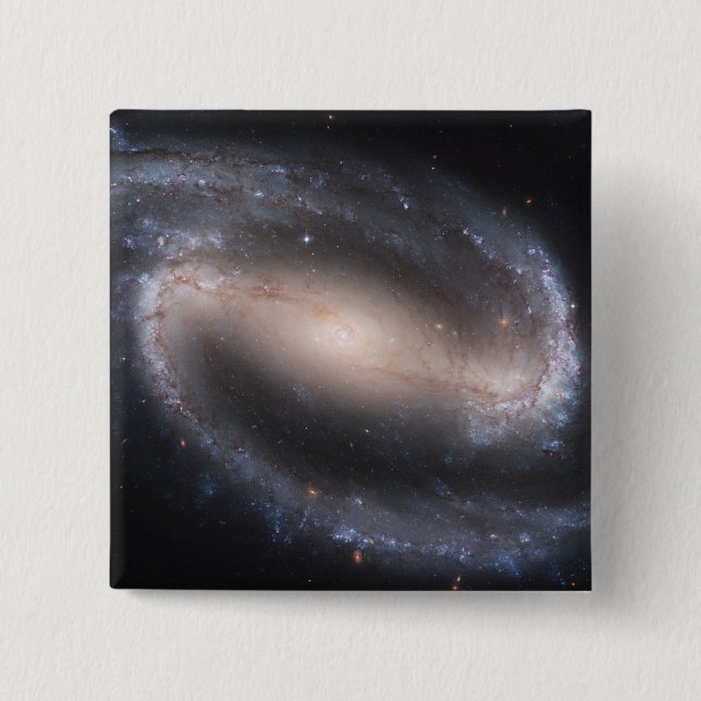 Bóton Quadrado 5.08cm Barred Spiral Galaxy NGC 1300 (Frente)