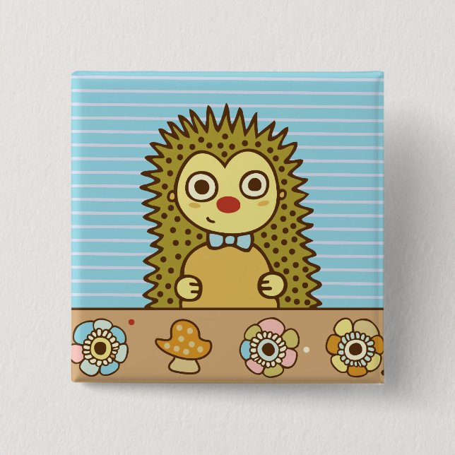 Bóton Quadrado 5.08cm Bartholomew (Frente)