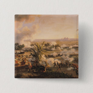 Bóton Quadrado 5.08cm Batalha das pirâmides, o 21 de julho de 1798, 180
