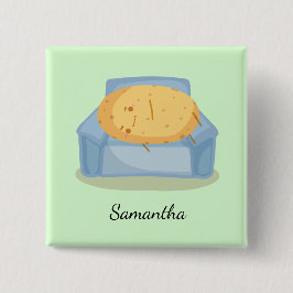 Bóton Quadrado 5.08cm Batata Cria