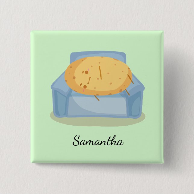 Bóton Quadrado 5.08cm Batata Cria (Frente)