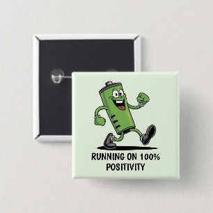 Bóton Quadrado 5.08cm Bateria carregada