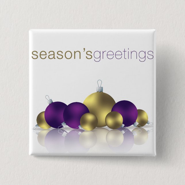 Bóton Quadrado 5.08cm Bateria de Natal (Frente)