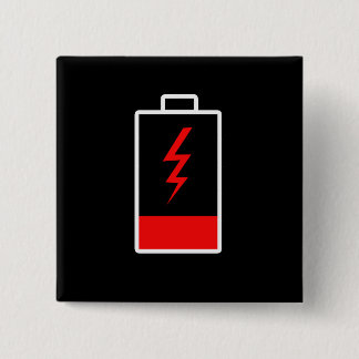 Bóton Quadrado 5.08cm Bateria fraca