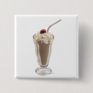Bóton Quadrado 5.08cm Batido