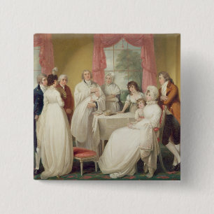 Bóton Quadrado 5.08cm Batismo do herdeiro, (óleo em canvas) SE c.1799