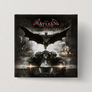 Bóton Quadrado 5.08cm Batman Arkham Knight Key Art