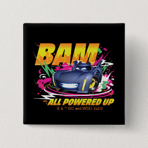 Bóton Quadrado 5.08cm BatWheels™ Bam - Todos Ligados