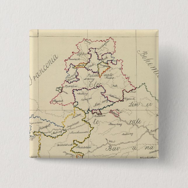 Bóton Quadrado 5.08cm Baviera (Frente)